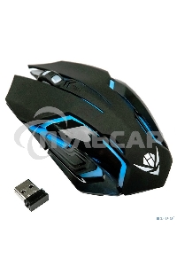 Мышь беспроводная Nakatomi MROG-20UR черный, 2400 dpi, радиоканал, USB, кнопки - 6