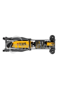 Домкрат гидравлический подкатной Denzel, 2 т, 135-385 мм 51230