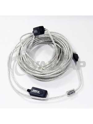 Кабель VCOM VUS7049-15M Кабель-адаптер USB2.0-repeater, удлинительный активный <Am-->Af> 15м