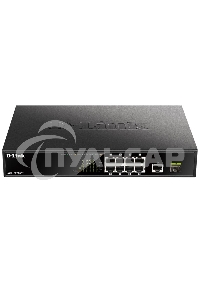 Коммутатор D-Link DGS-1010MP/A1A, L2 Unmanaged Switch with 9 10/100/1000Base-T portsand 1 1000Base-X SFPports(8 PoE ports 802.3af/802.3at (30 W), PoE Budget 125 W)