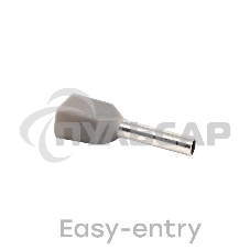 Наконечник штыревой втулочный изол. НШвИ(2) 0.75-8 (уп.50шт) EKF nhvi2-0.75-8