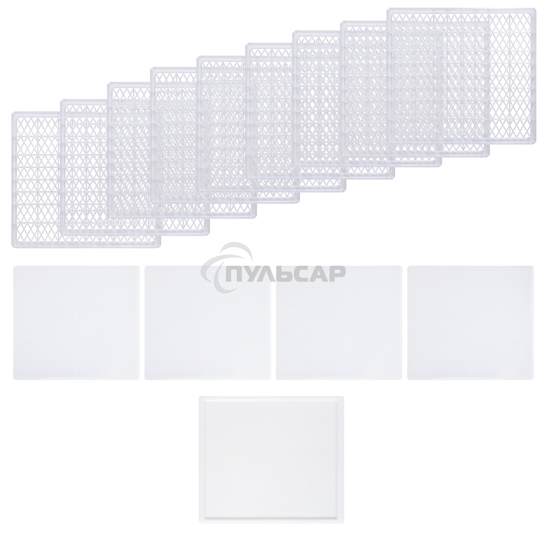 Сушка для фруктов и овощей Hyundai HYFD-P1801 18под. 700Вт черный