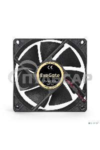 Вентилятор для корпуса ExeGate EX08025S2P черный, 80 мм, 2200 об/мин, 22.5 дБ, 2 pin