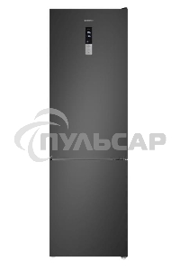 Холодильник Maunfeld MFF200NFSBE черная сталь, двухкамерный, 271/106 л, морозилка снизу, Total No Frost