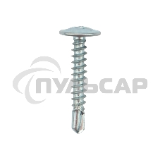 Саморез с прессшайбой KRANZ ПШС сверло 4,2х25мм, пакет (800 шт/уп)