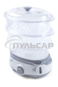 Пароварка Endever Vita-170, белый/серый, мощность 1000 Вт, объем 11 л