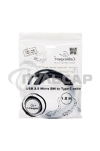 Кабель Cablexpert CCP-USB3-mBMCM-6 USB3.0 microBM/USB3.1TypeC, 1.8м, 