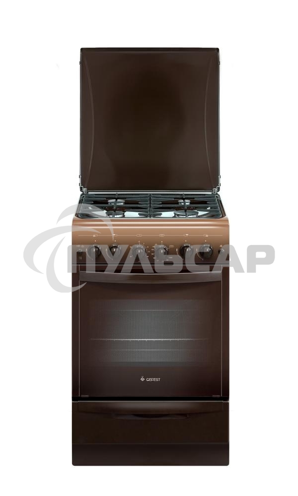 Плита газовая Gefest 5100-02 0001 коричневый, конфорок 4 газовых, духовка 52 л, 50 см x 85 см x 58.5 см