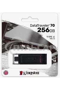 Флешка USB Kingston 256 Gb DataTraveler 70 DT70/256 Gb USB Type-C 3.2 черный