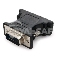 Переходник Cablexpert VGA-DVI, 15M/25F, черный, пакет (A-VGAM-DVIF-01)