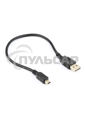 Кабель Gembird/Cablexpert CC-5PUSB2D-0.3MКабель USB 2.0, мультиразъем USB, AM/miniB 5P, 30sm, пакет
