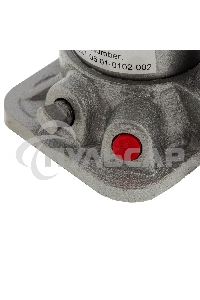 Домкрат Matrix гидравлический бутылочный 4 т h подъема 194–372мм в пласт. кейсе master