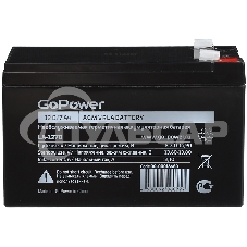 Аккумулятор свинцово-кислотный GoPower LA-1272 12V 7.2Ah Аккумулятор свинцово-кислотный GoPower LA-1272 12V 7.2Ah