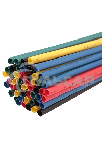 Термоусаживаемые трубки Rexant 3,5/1,75 мм, набор пять цветов, упаковка 50 шт. по 1 м