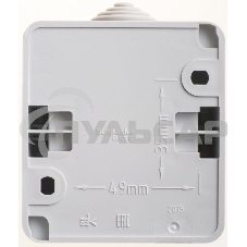 Выключатель 2-кл. ОП Этюд 10А IP44 сер. SchE BA10-042C