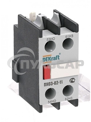 Приставка контактная доп. контакты 1НО+1НЗ лицев. DEKraft 24100DEK