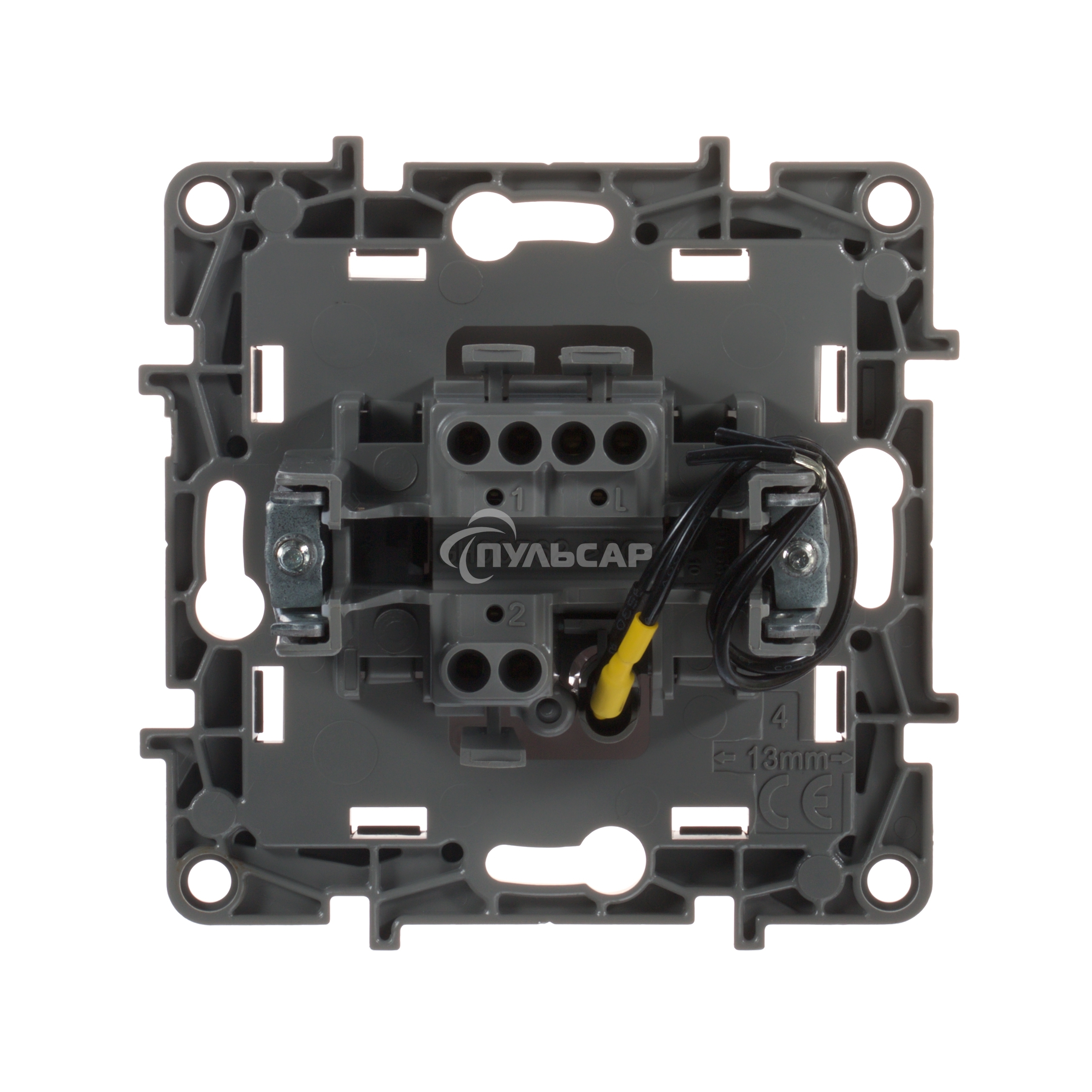 Переключатель с подсветкой, 10AX, бел. ETIKA 