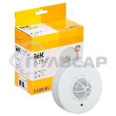 Датчик движения ИЭК ДД 024белый, 1100Вт