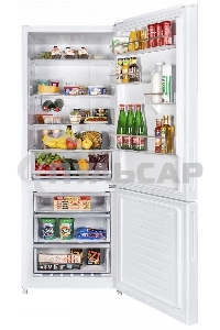 Холодильник Maunfeld MFF1857NFW белый мат. инвертер двухкамерный 336/117л морозилка снизу