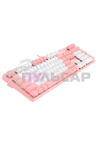 Клавиатура проводная A4Tech Bloody B800 Dual Color USB розовый/белый