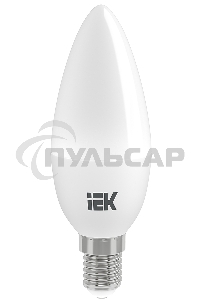 Лампа светодиодная LED 9Вт 230В 4000К E14 свеча LLE-C35-9-230-40-E14 IEK