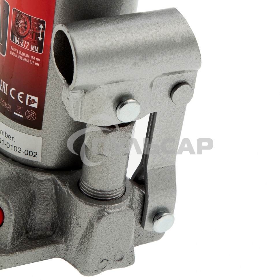 Домкрат Matrix гидравлический бутылочный 4 т h подъема 194–372мм в пласт. кейсе master