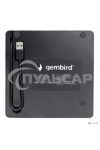 Оптический привод внешний с интерфейсом USB Gembird DVD-USB-03 пластик, черный