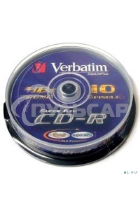 Диск CD-R Verbatim 700Mb 52x Cake Box (10шт) (43437)