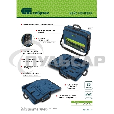Сумка для инструмента (кейс монтера) Сибртех 470х340х110 мм, 25 карманов, наплечный ремень