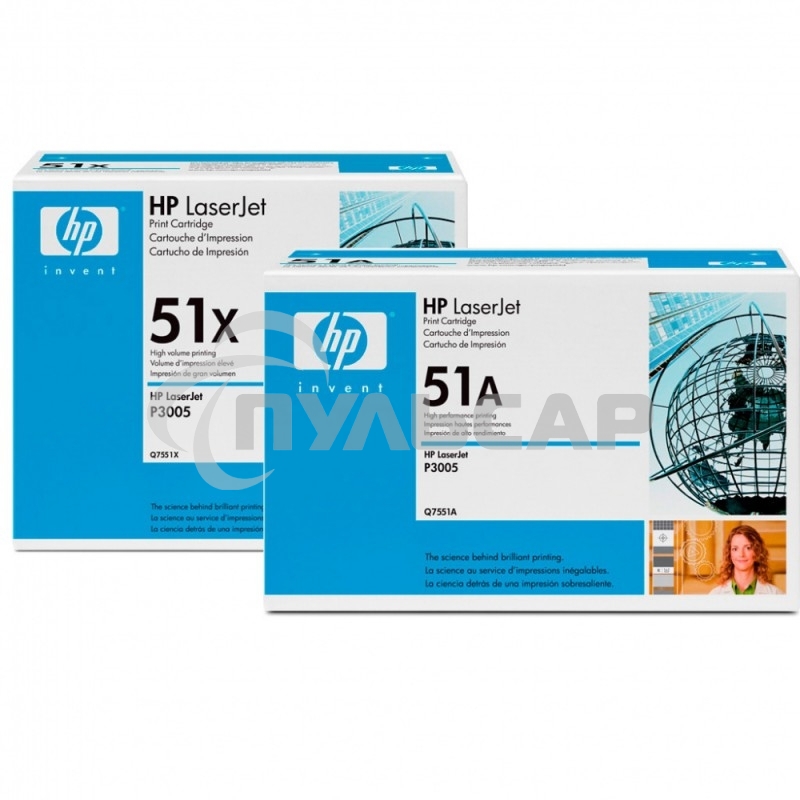 Картридж лазерный HP Q7551XD черный двойная упаковка для LaserJet P3005/M3027mfp/M3035mfp 2 x 13000стр.