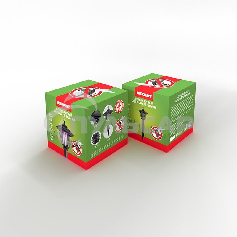 Антимоскитный садовый светильник Rexant на солнечной батарее R20