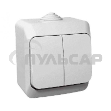 Выключатель 2-кл. ОП Этюд 10А IP44 белый SchE BA10-042B