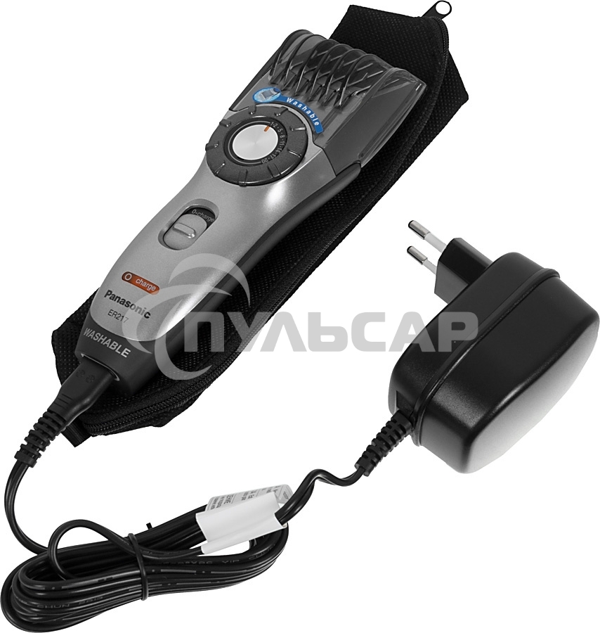 Машинка для стрижки Panasonic ER217S520 серебристый (насадок в компл:1шт)