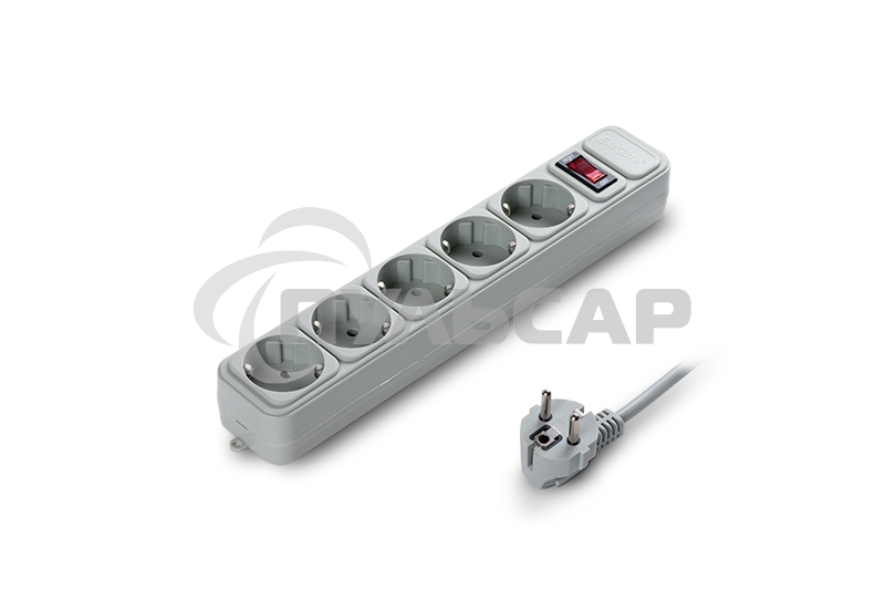 Сетевой фильтр ExeGate EX221186RUS SP-5-3G (5 розеток, 3м, евровилка, серый)