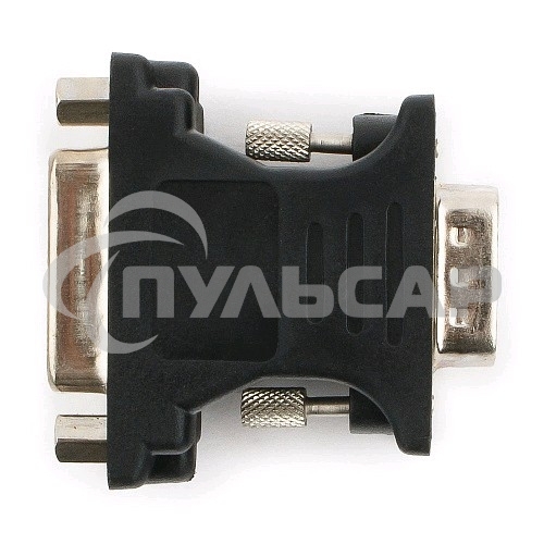 Переходник Cablexpert VGA-DVI, 15M/25F, черный, пакет (A-VGAM-DVIF-01)