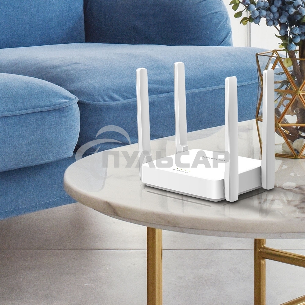 Роутер беспроводной Mercusys AC10 AC1200 10/100BASE-TX белый