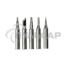 Паяльник Rexant, подставка, набор из 5 жал, цифровой, керамический нагреватель, 200-500 °C, 220 В/65 Вт