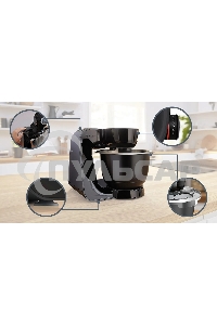 Кухонный комбайн Bosch 1000 Вт, черный