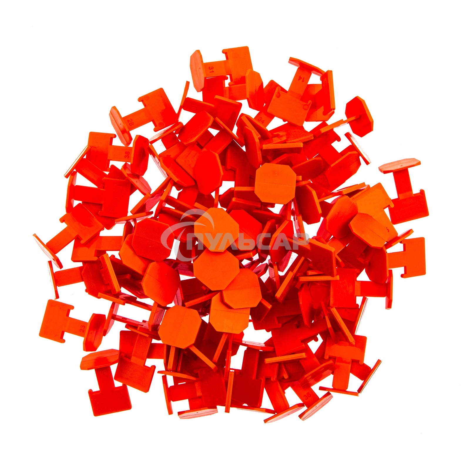 Система выравнивания плитки (СВП), зажимы, 100 шт. в пакете Сибртех