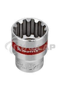 Набор универсальных торцевых головок Matrix 1/2