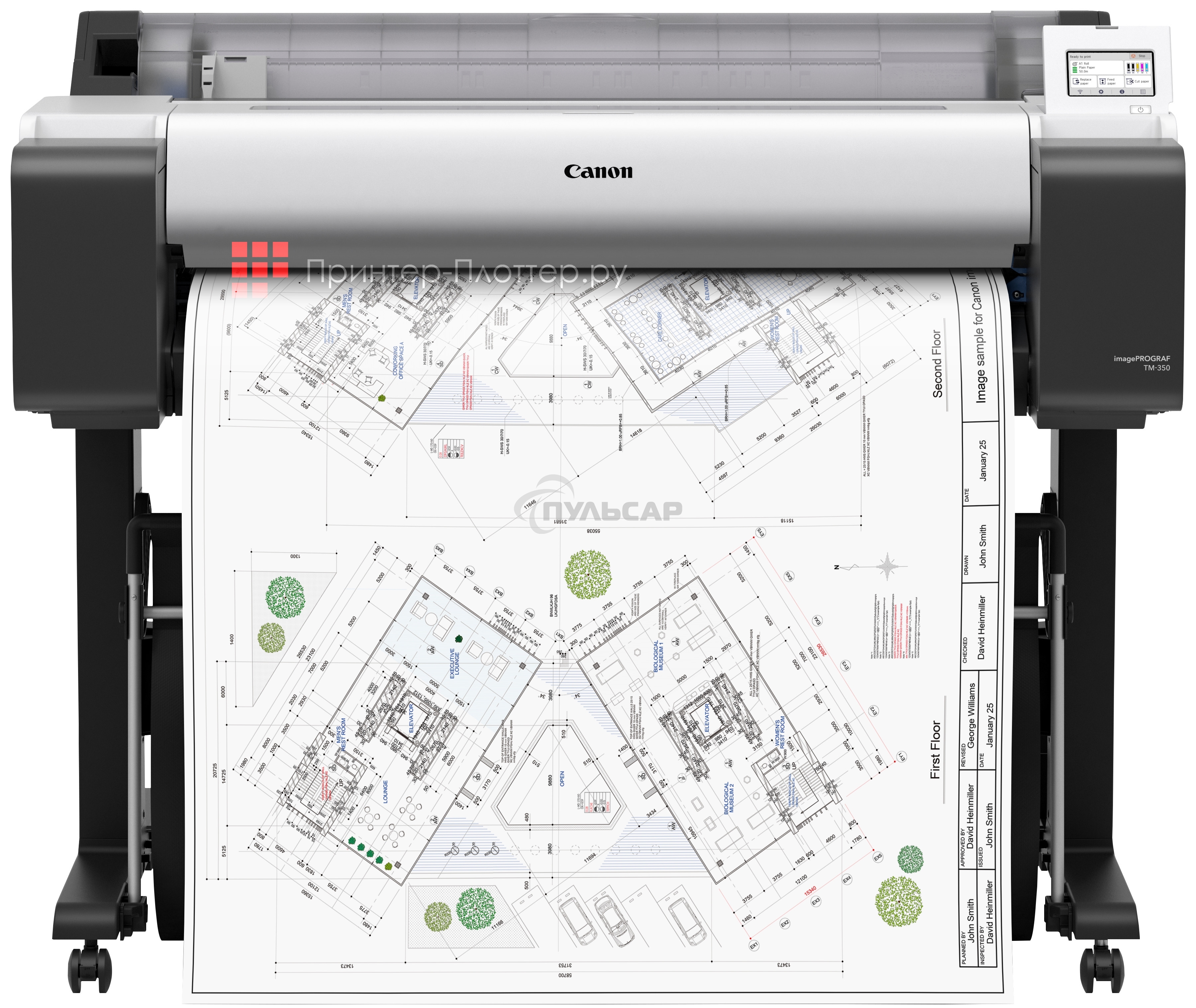 Плоттер струйный Canon imagePROGRAF TM-350 (6246C003), A0, цветное, 36