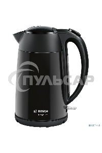 Чайник электрический Bosch TWK3P423 1.7л. 2400Вт черный (корпус: нержавеющая сталь)