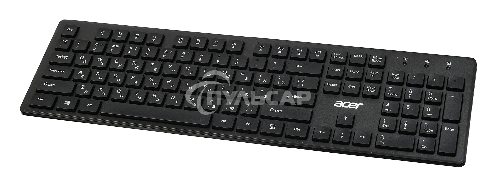 Клавиатура проводная Acer OKW020, USB, черный