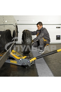 Домкрат гидравлический подкатной Denzel 3 т, 85-610 мм, быстрый подъем, низ. подхват, проф, SUV 51271