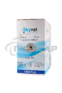 Кабель SkyNet Light FTPнг-LSZH 4x2x0,46, низкое дымовыделение, нулевое содержание галогенов, медный, FLUKE TEST, кат.5e, однож., 305 м, box, оранжевый