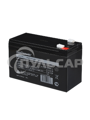 Аккумулятор свинцово-кислотный GoPower LA-1270 12V 7Ah клеммы T2/ F2 (1/5)