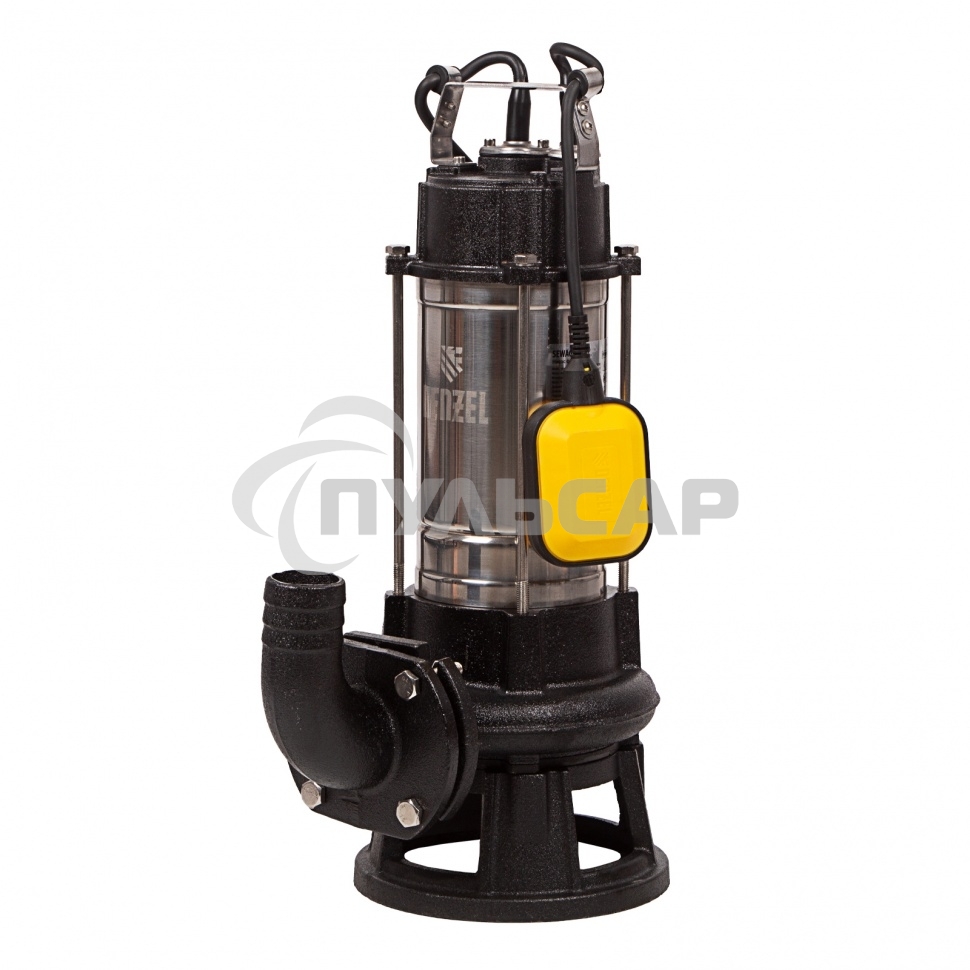 Фекальный насос Denzel FP1800-KS, 1800 Вт, напор 17 м, 26000 л/ч, нож-измельчитель 99806