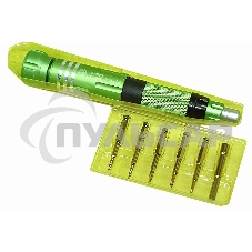 Отвертка со сменными насадками Best BST-8927B зеленая