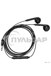 Наушники проводные вставки с микрофоном Hoco M55 черный