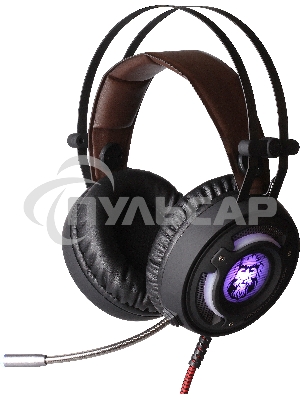 Игровая стереогарнитура QUMO AVALON GHS006 Avalon, подсветка, интерфейс USB + 3.5 jack
